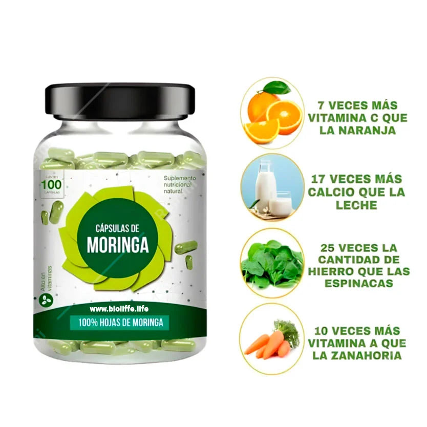 Cápsula De Hoja De Moringa